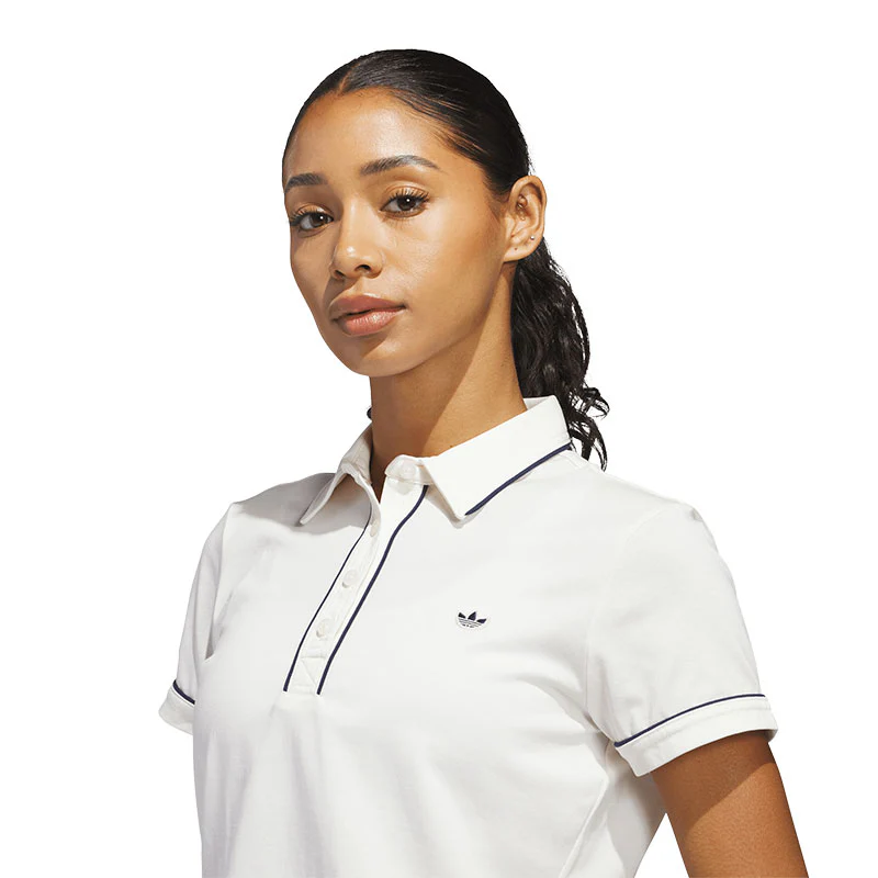 ADIDAS Originals Solid Women's Polo (White) - Image 3