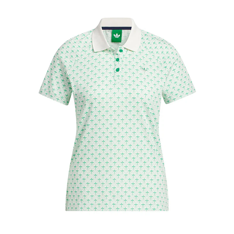 ADIDAS Originals All Over Trefoil Women's Polo (Green)
