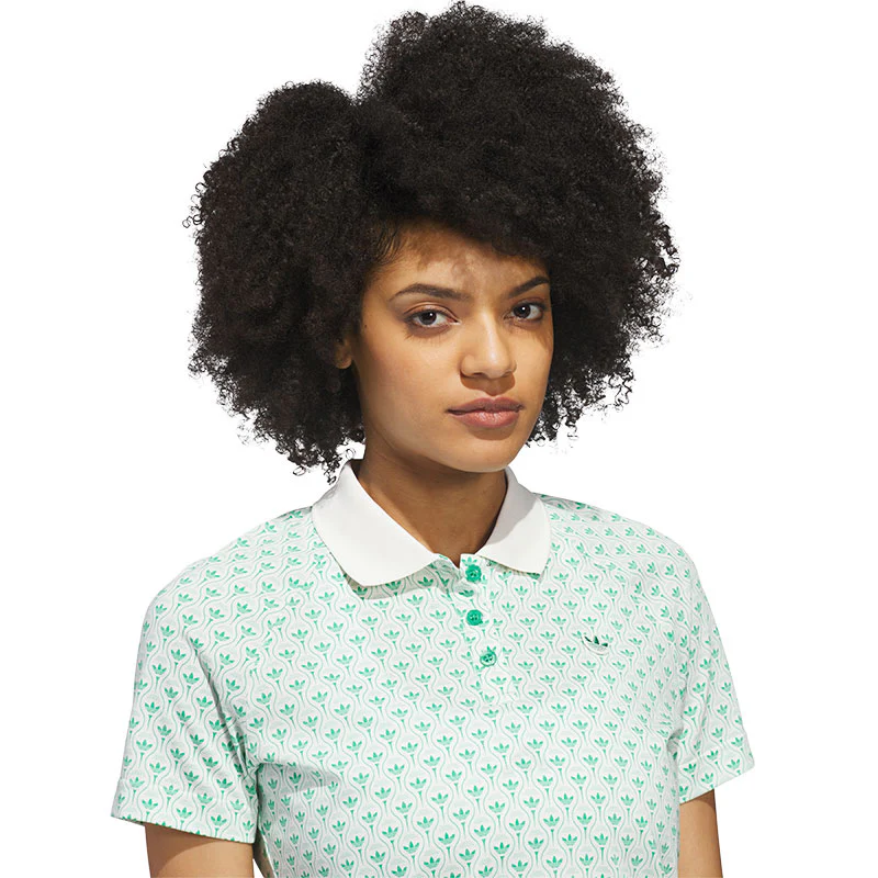 ADIDAS Originals All Over Trefoil Women's Polo (Green) - Image 3