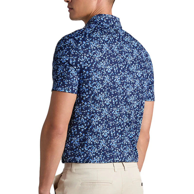 GFORE Aye Poppy Men's Tech Jersey Polo (Azul) - Image 2