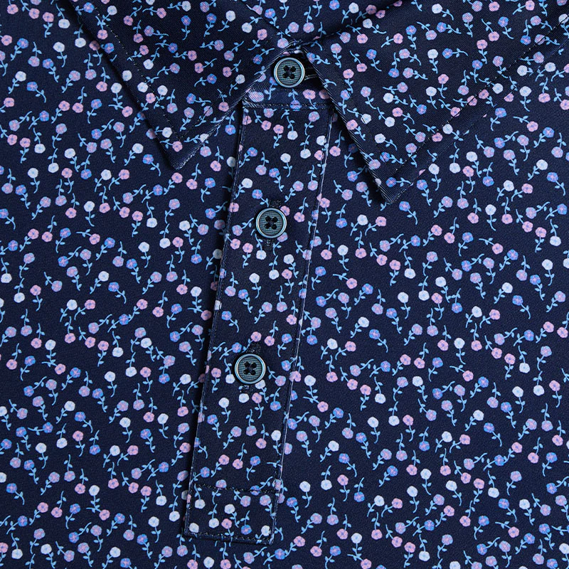 GFORE Aye Poppy Men's Tech Jersey Polo (Azul) - Image 3