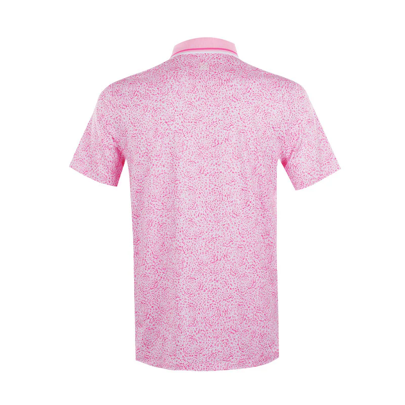 GFORE Fireworks Print Tech Jersey Men's Polo (Blush) - Image 2