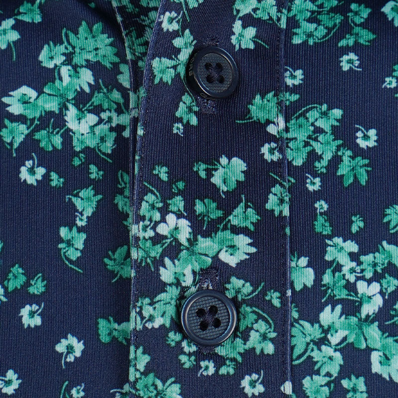 GFORE Scattered Ditzy Tech Jersey Men's Polo (Clover) - Image 3