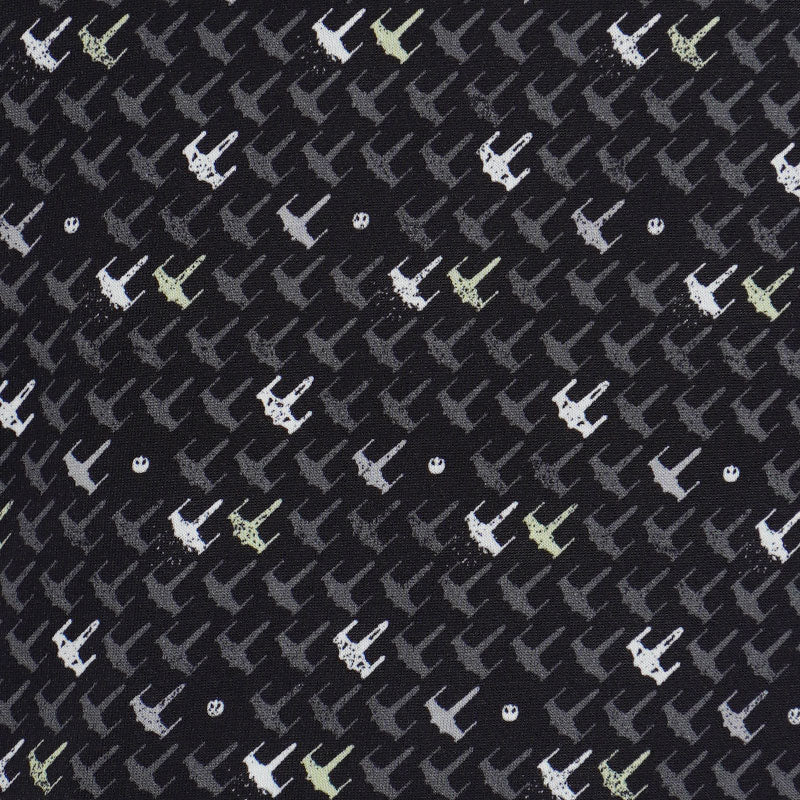 DISNEY Mercerized  Aircraft Print Men's Polo (Black) - Image 4