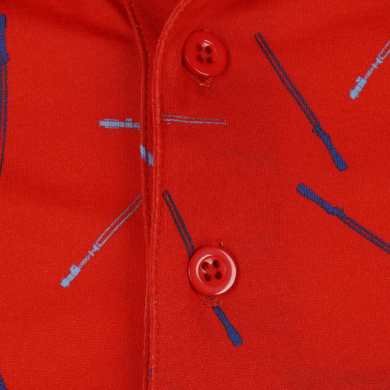 DISNEY Star Wars Sword Print Men's Polo (Red) - Image 3