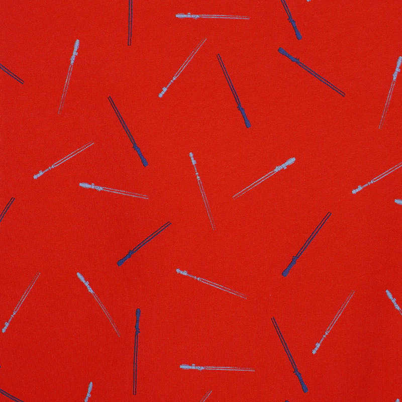 DISNEY Star Wars Sword Print Men's Polo (Red) - Image 4