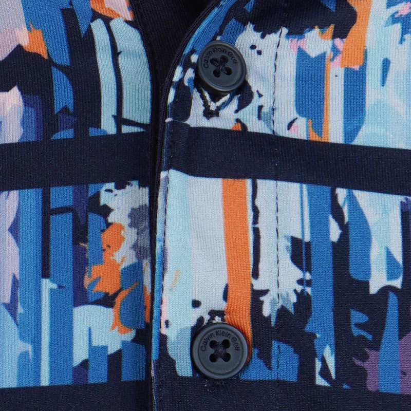 CALVIN KLEIN Ashgrove Men's Polo (Navy) - Image 3