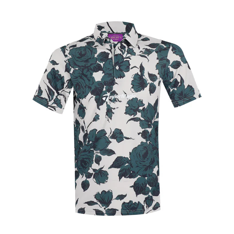 TAYLORMADE Liberty Fabric Men's Polo (Teal)