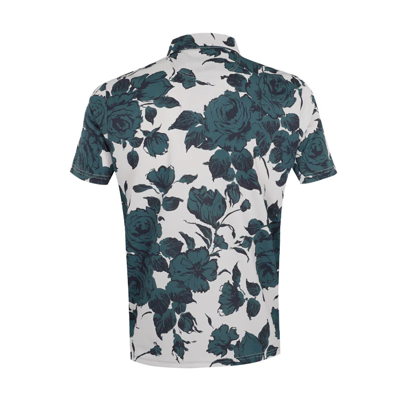 TAYLORMADE Liberty Fabric Men's Polo (Teal) - Image 2