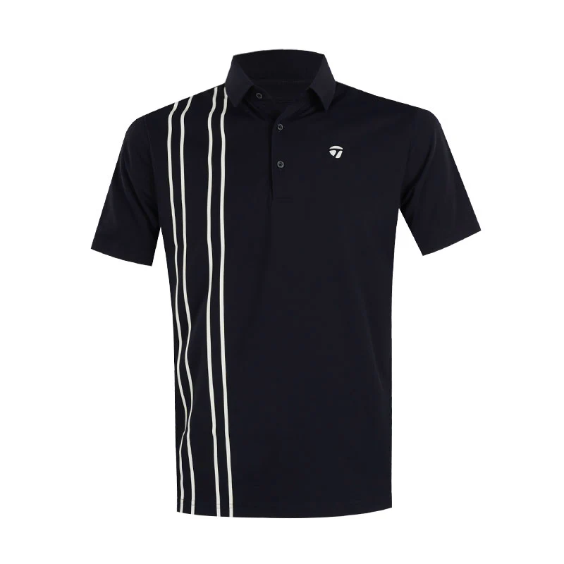 TAYLORMADE Vertical Stripe Men's Polo (Navy)