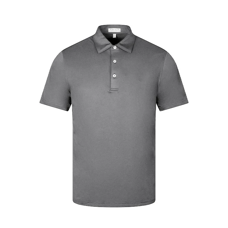 PETER MILLAR Solid Men's Performance Jersey Polo (Gale Grey)