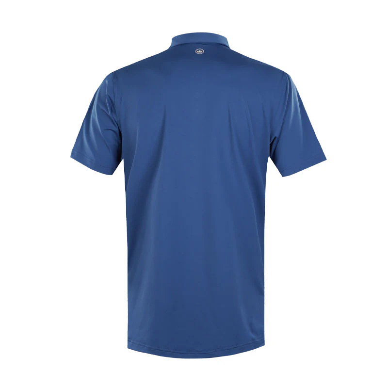 PETER MILLAR Solid Men's Performance Jersey Polo (Windsor Blue) - Image 2