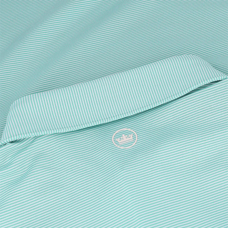 PETER MILLAR Jubilee Men's Performance Jersey Polo (Snow Pea) - Image 4