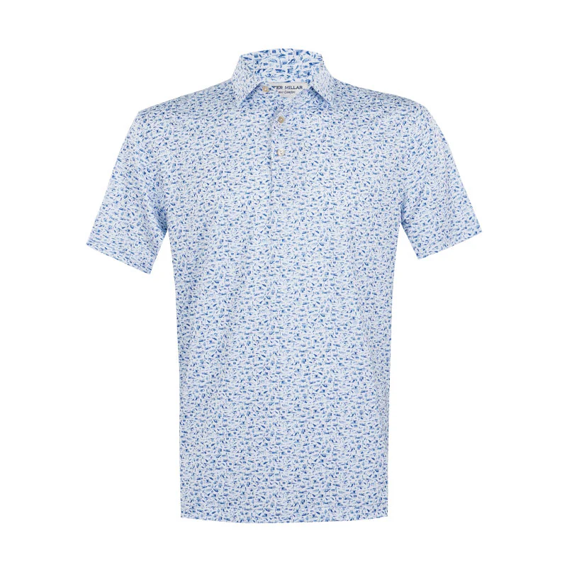 PETER MILLAR Coastline Men's Performance Jersey Polo (White)