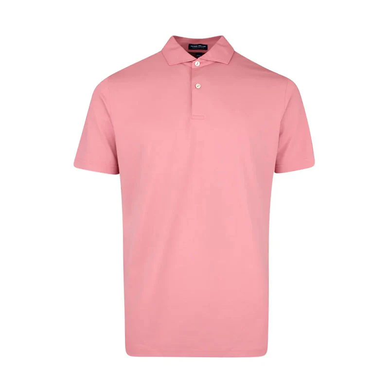 PETER MILLAR Soul Performance Mesh Men's Polo (Light Orange Sorbet)