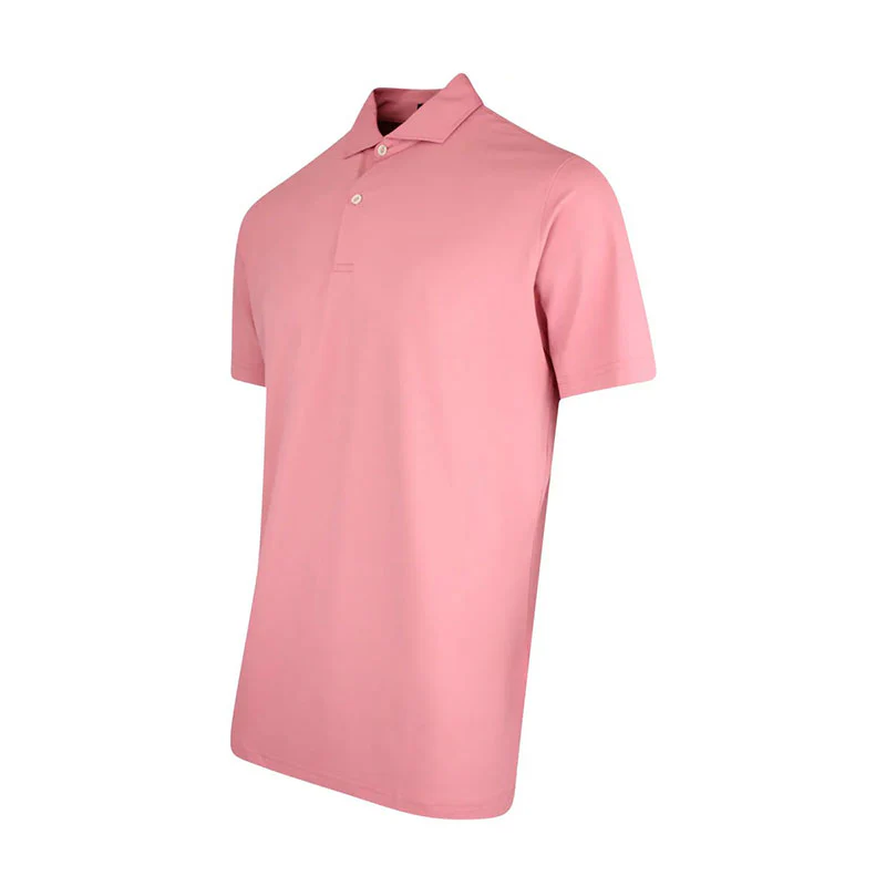 PETER MILLAR Soul Performance Mesh Men's Polo (Light Orange Sorbet) - Image 3