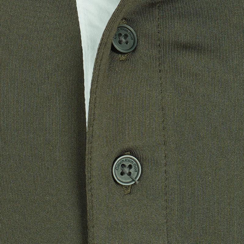 CALVIN KLEIN Robertson Men's Polo (Olive Green) - Image 3