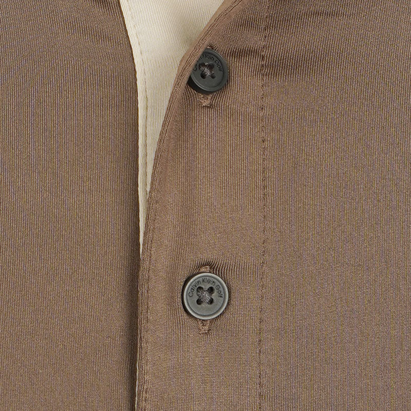 CALVIN KLEIN Robertson Men's Polo (Mink) - Image 3