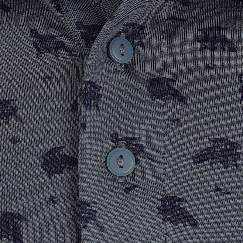 UNDER ARMOUR Playoff 3.0 Men's Printed Polo (Downpour Grey) - Image 3