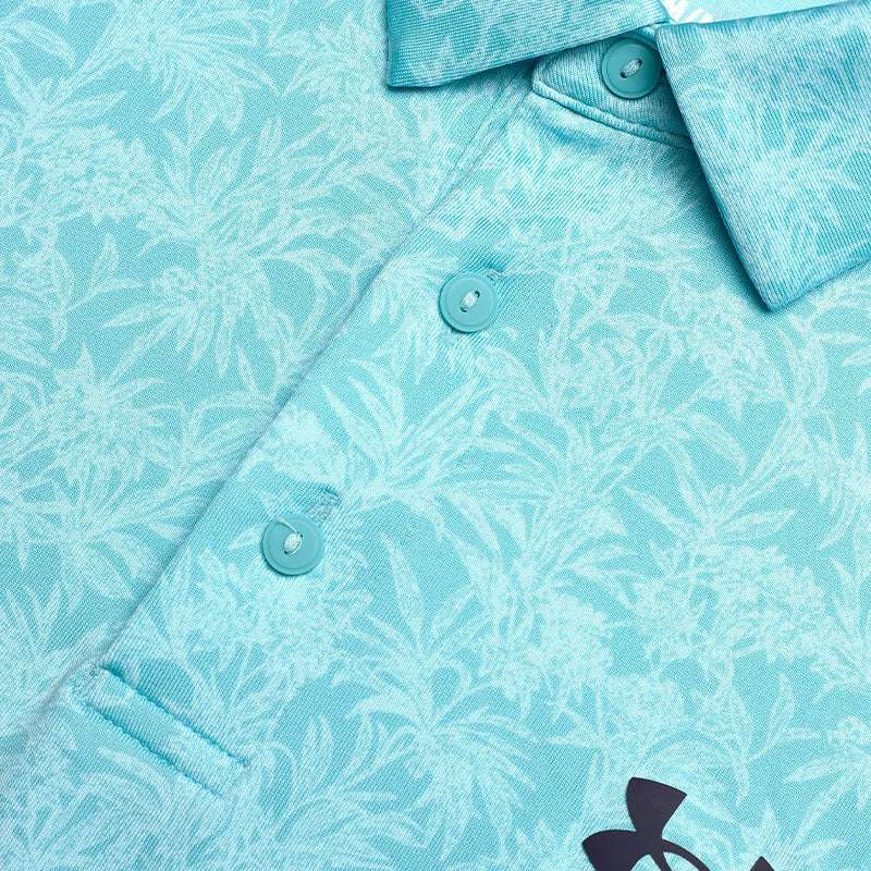 UNDER ARMOUR Playoff 3.0 Men's Printed Polo (Blue Haze) - Image 3