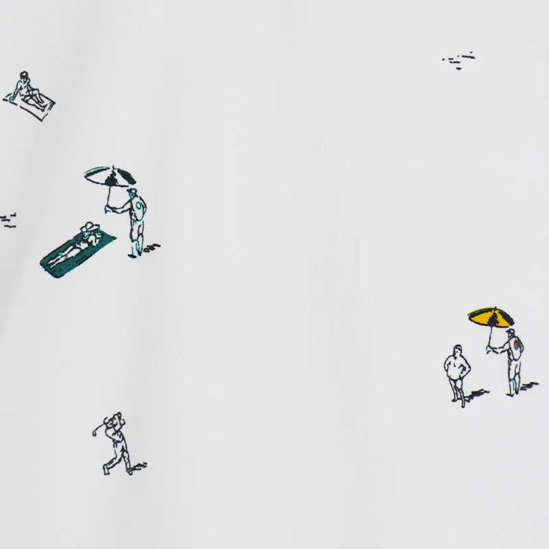 UNDER ARMOUR ArmourDry Printed Men's Polo (White/Green) - Image 4