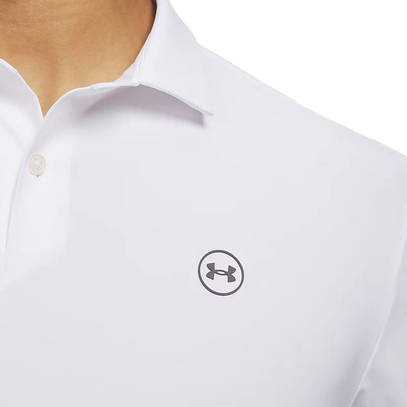 UNDER ARMOUR Drive Chill Men's Polo (White) - Image 3