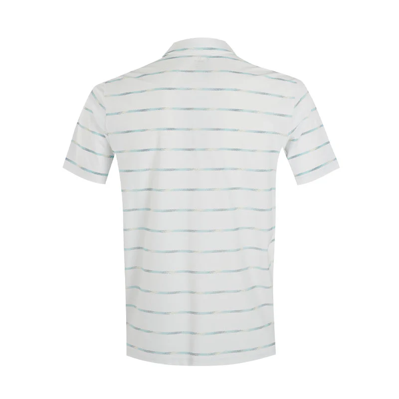 UNDER ARMOUR Drive Chill Printed Men's Polo (White/Blue) - Image 2