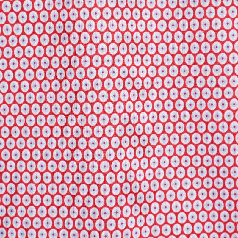 FOOTJOY Stellar Print Lisle Men's Polo (Red) - Image 4