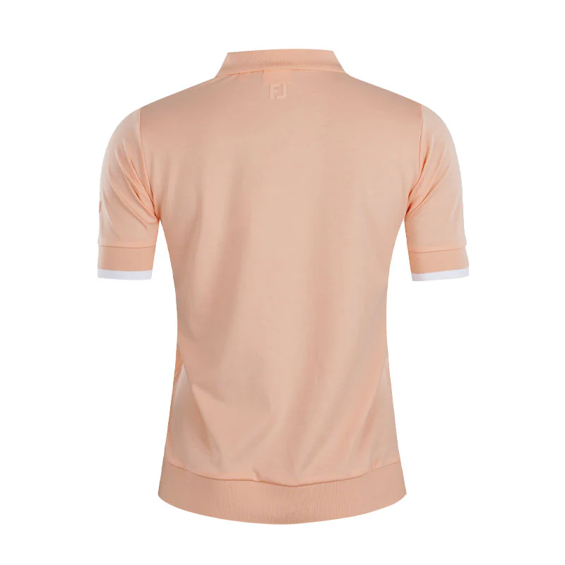 FOOTJOY Knit Women's Polo (Peach) - Image 2