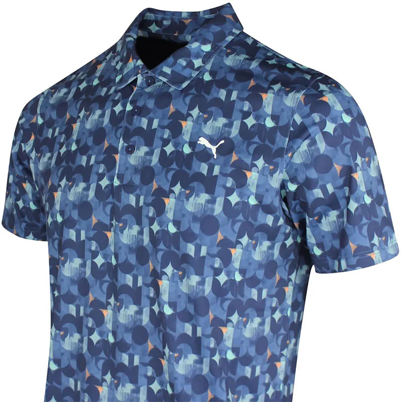 PUMA MATTR Deco Men's Polo (Dark Indigo) - Image 4