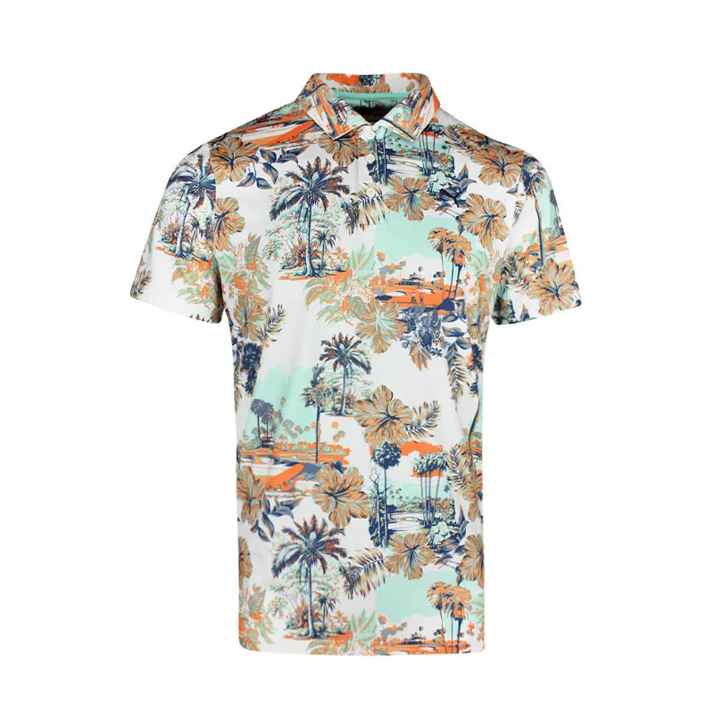 PUMA CLOUDSPUN Palm Men's Polo (White/Mint)