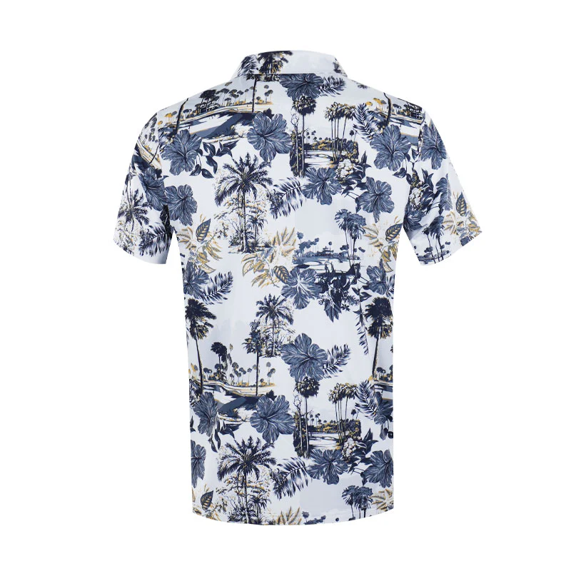 PUMA CLOUDSPUN Men's Polo (White/Navy) - Image 2