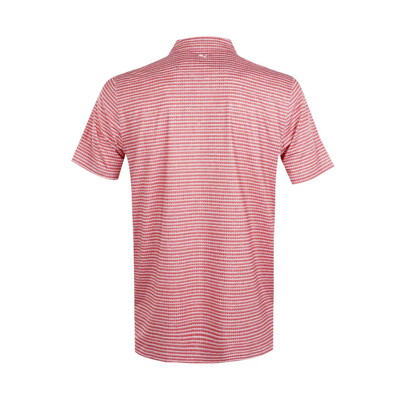 PUMA MATTR Stadium Men's Polo (White/Candy Apple) - Image 2