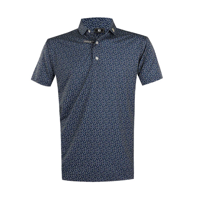FOOTJOY Arc Geo Lisle Men's Polo (Navy)