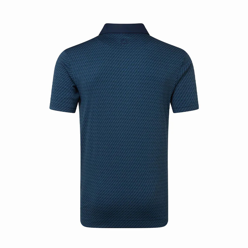 FOOTJOY Star Geo Pique Men's Polo (Navy) - Image 2
