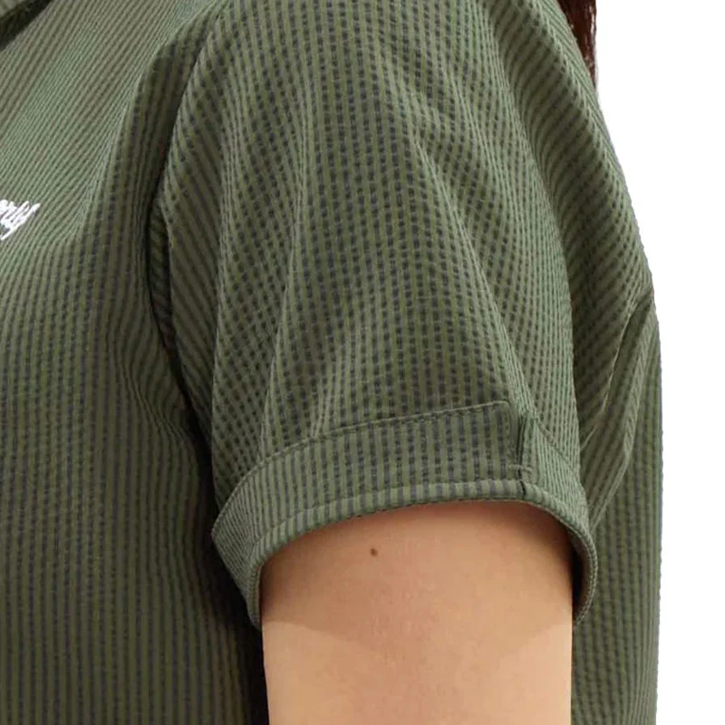 LE COQ SPORTIF GOLF Soccer Stripe Women's Polo (Khaki) - Image 4