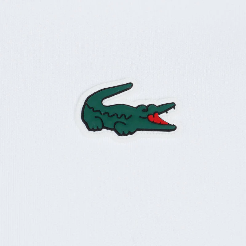 LACOSTE Regular Fit UV Protect Men's Polo (White) - Image 4