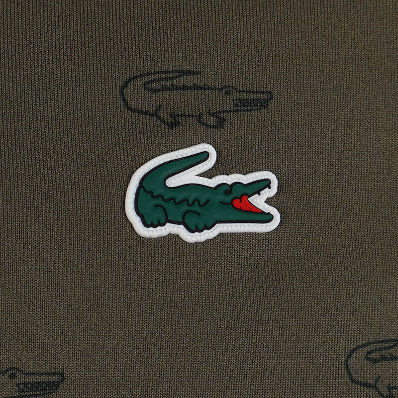 LACOSTE Regular Fit UV Men's Polo (Olive) - Image 4