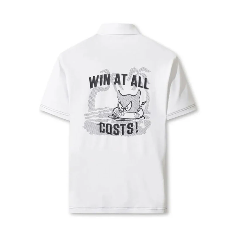 WAAC Athletic Palm Tree Men's Polo (White) - Image 2