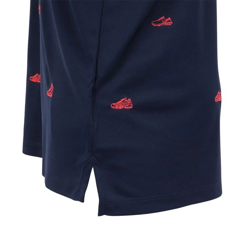 NIKE Par Men's Polo (Navy/Lava) - Image 4