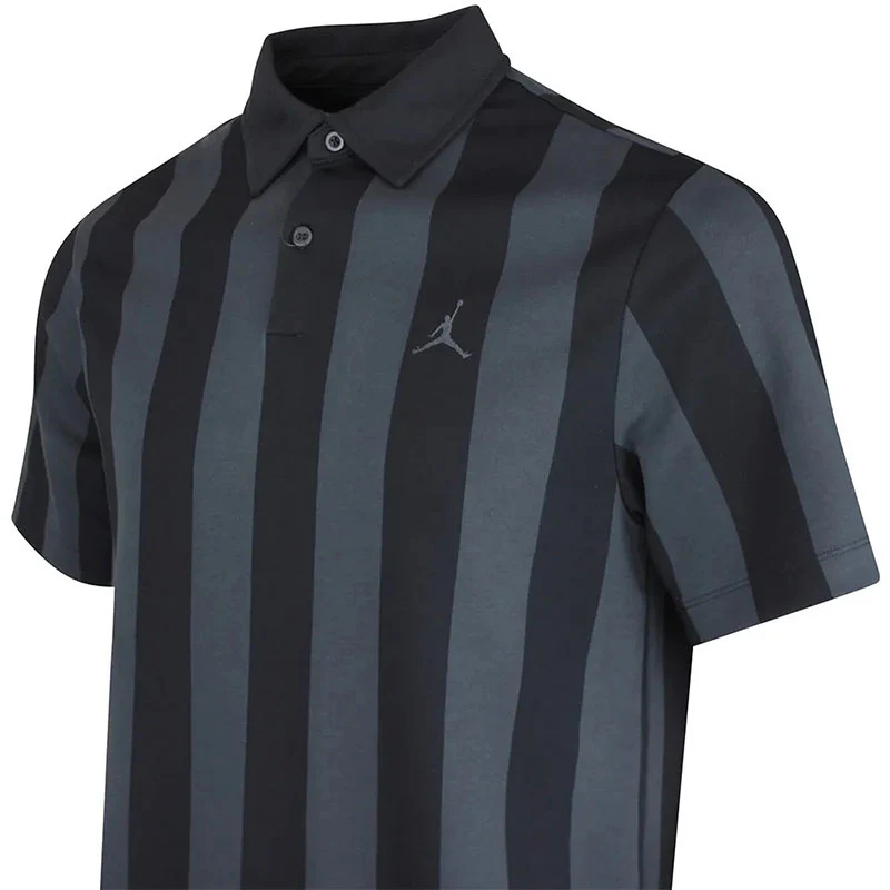 NIKE Jordan Sport Printed Men's Polo (Black) - Image 4