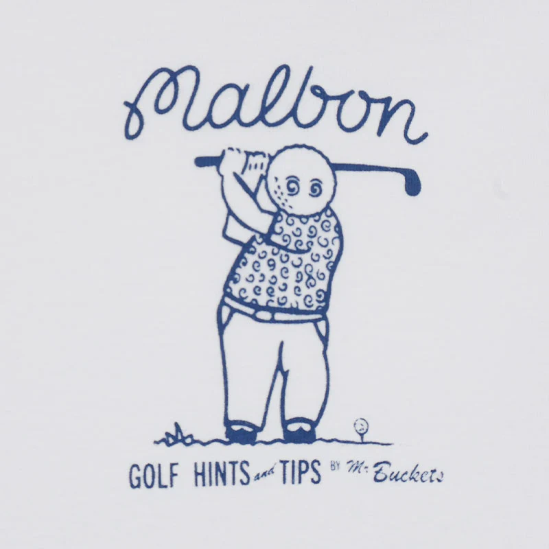 MALBON GOLF Club Select Men's T-Shirt (White) - Image 3