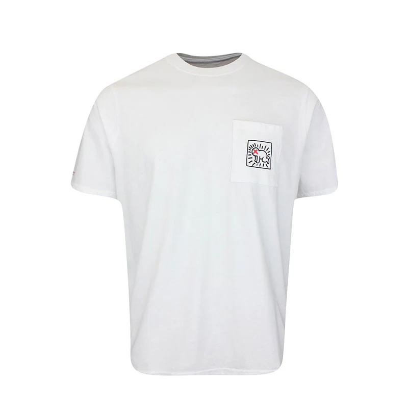 MALBON GOLF x Keith Haring Pocket Men's T-Shirt (White)