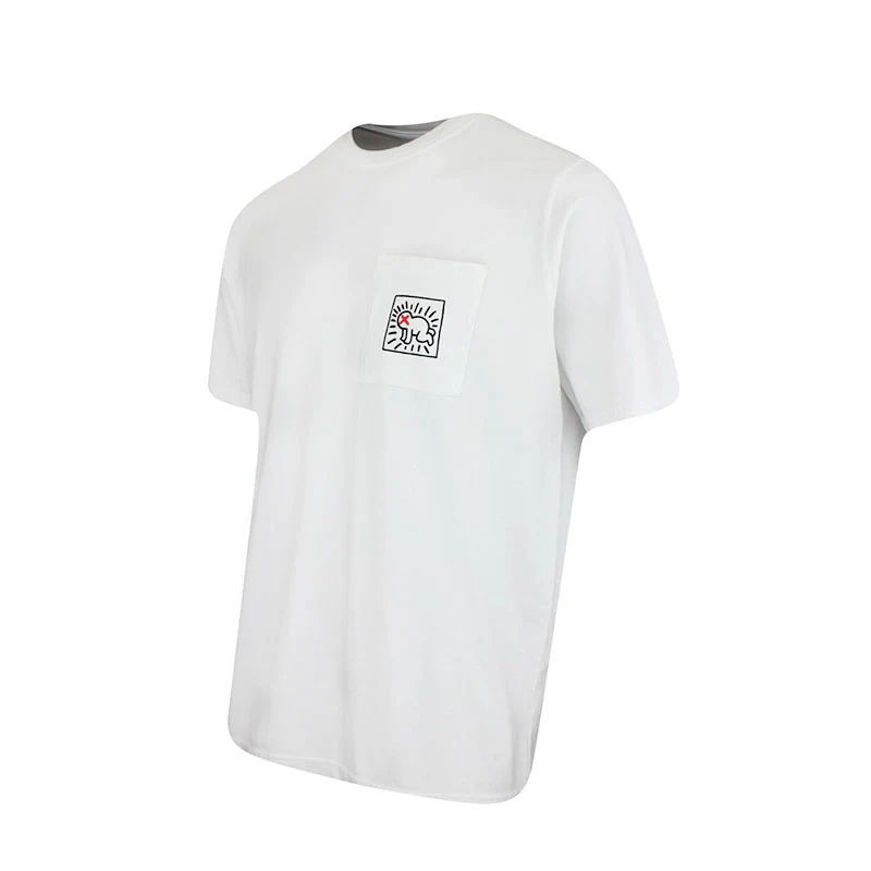 MALBON GOLF x Keith Haring Pocket Men's T-Shirt (White) - Image 3