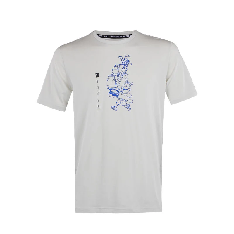 UNDER ARMOUR Golf Caddy Men's T-Shirt (White Clay)