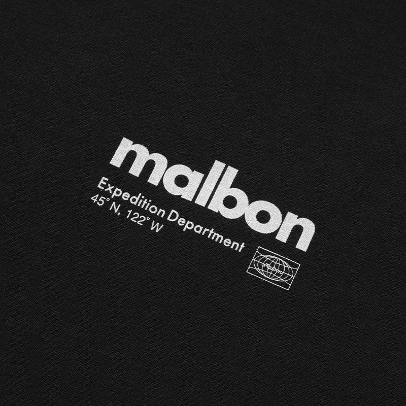 MALBON GOLF Expedition Department Men's T-Shirt (Black) - Image 3