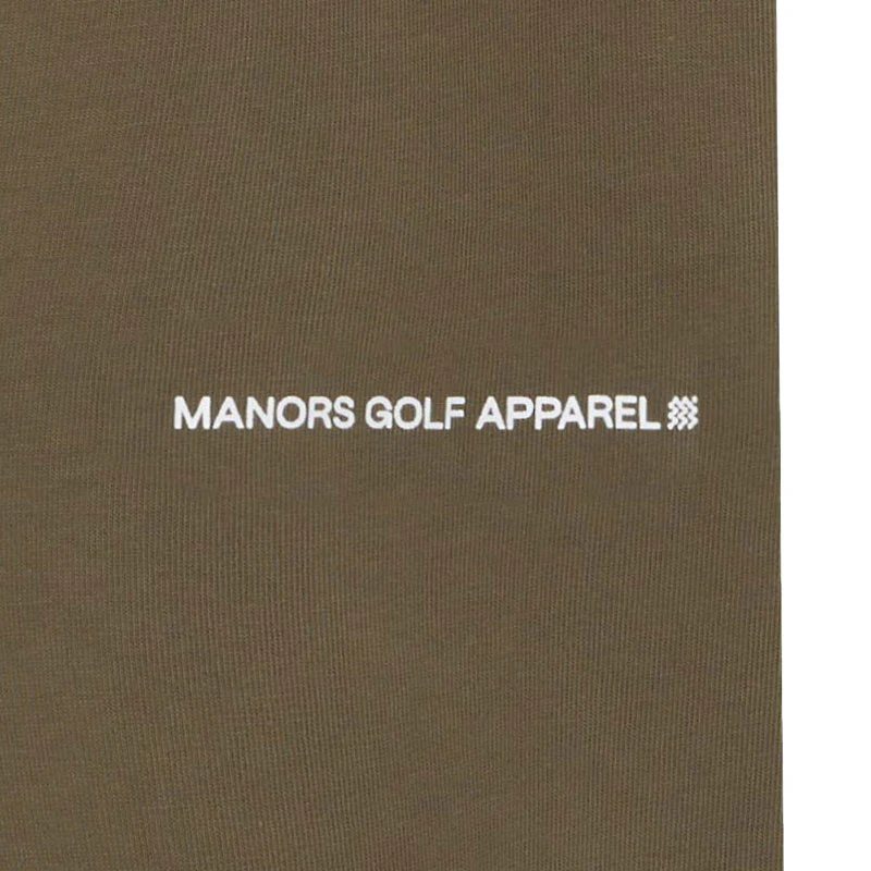 MANORS Logo Men's T-Shirt (Olive) - Image 4