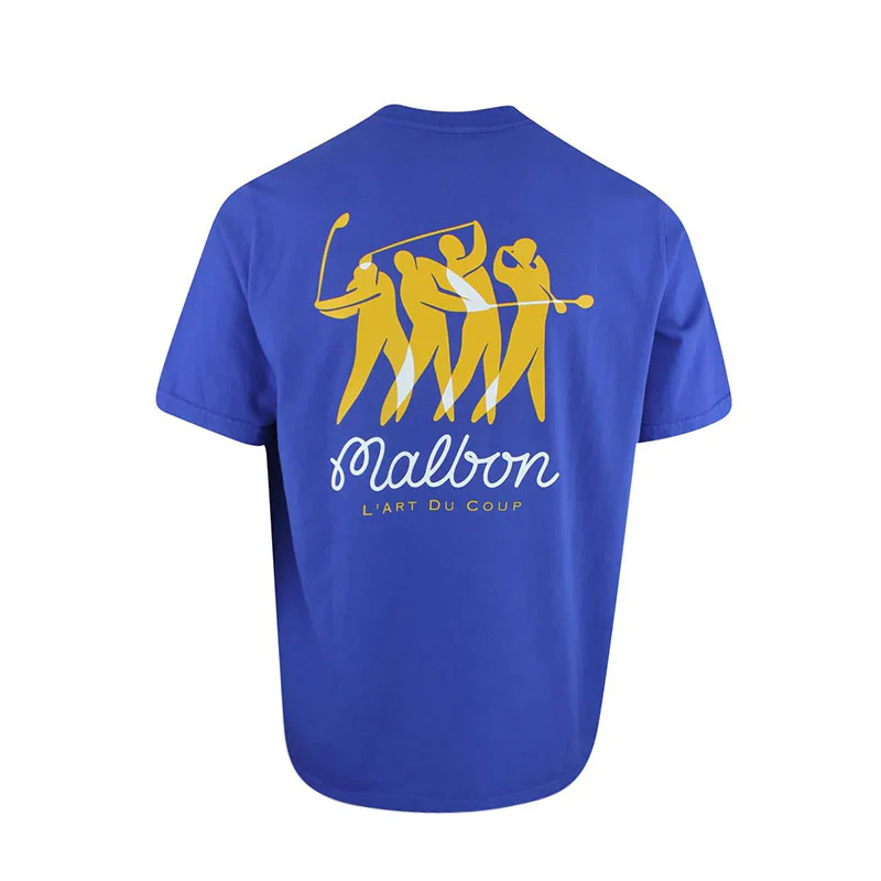 MALBON GOLF Matisse Men's T-Shirt (Blue) - Image 2