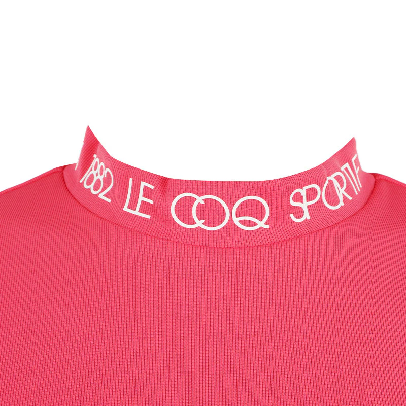 LE COQ SPORTIF GOLF Women's Mock Shirt (Pink) - Image 3