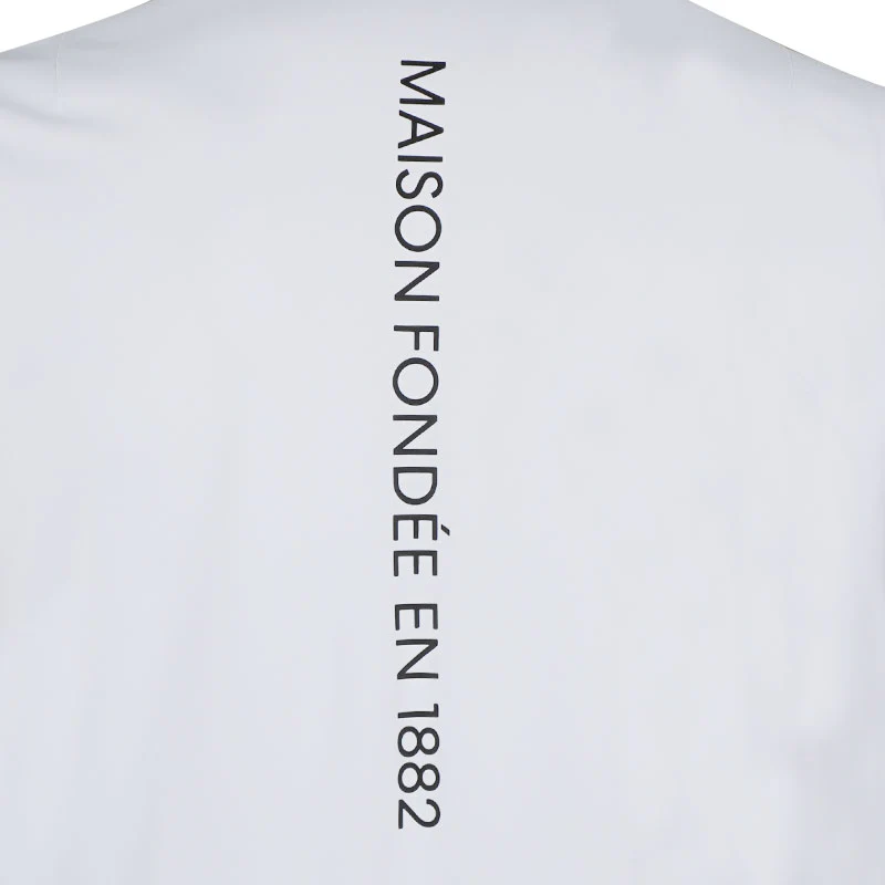 LE COQ SPORTIF GOLF Mondarian Men's Mock Shirt (White) - Image 4